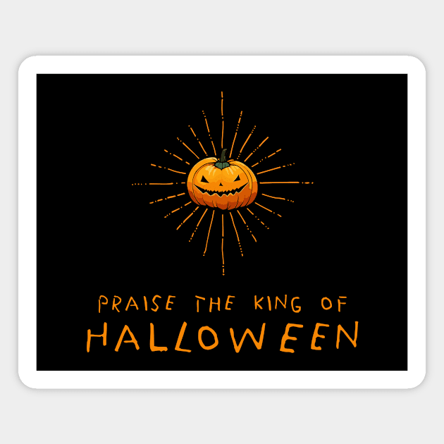 king of halloween Magnet by Kingrocker Clothing